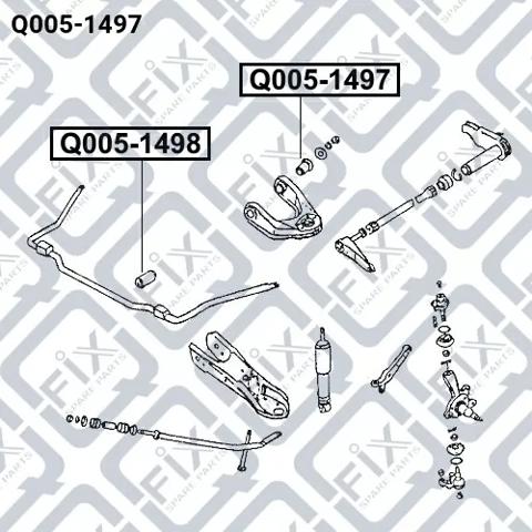 Q0051497 Q-fix Сайлентблок верхней передней подвески