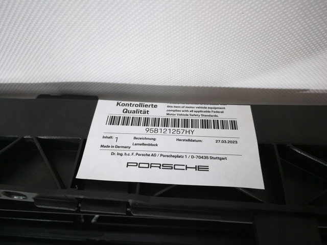 Жалюзи радиатора охлаждения Porsche 95B121257HY цена, от 533.32 USD