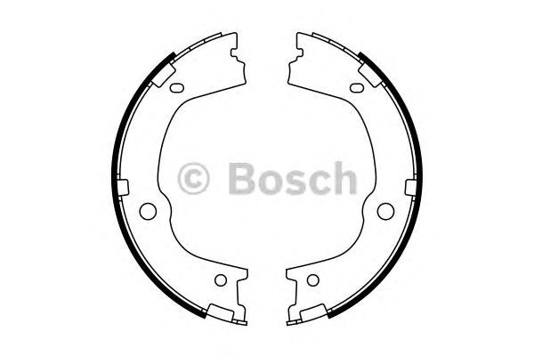 Колодки стояночного тормоза Bosch 986487776