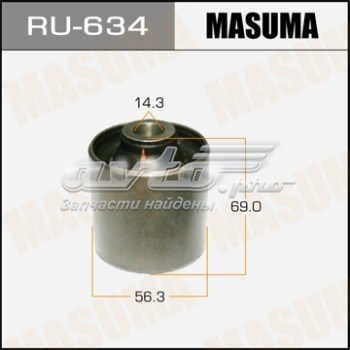 Сайлентблок заднего продольного верхнего рычага Masuma RU634 цена, от 12.02 USD