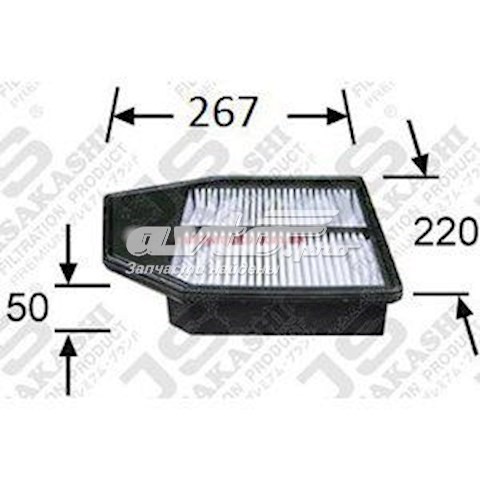 Фильтр воздушный JS Asakashi A8512