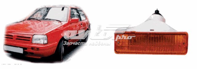 Повторитель поворота на крыле правый на Nissan Micra K10