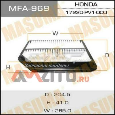 Воздушный фильтр 17220PV1505 Honda