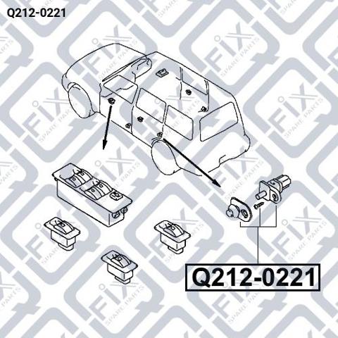 Датчик закрывания дверей (концевой выключатель) Q-fix Q2120221 цена, от 6.33 USD