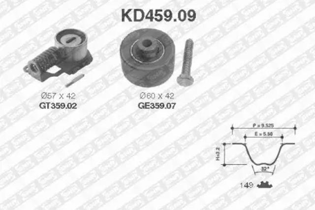 Купить KD45909 NTN Комплект ГРМ