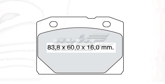 Колодки тормозные передние дисковые Dafmi D656SM