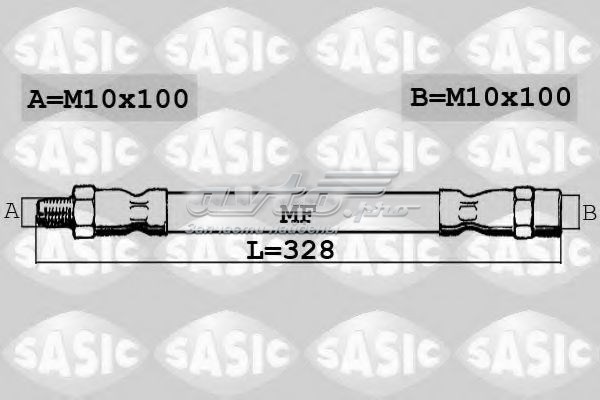 Шланг тормозной SASIC SBH6283