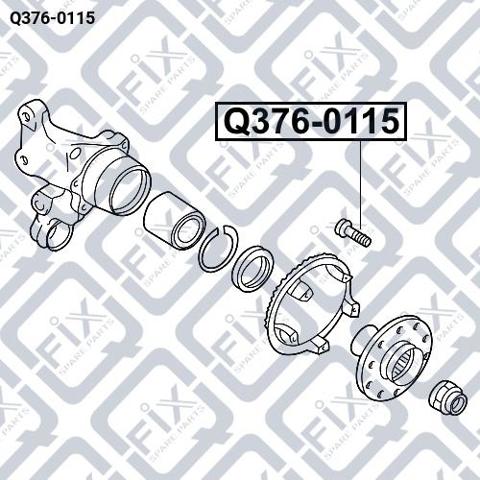 Шпилька колесная задняя/передняя Q-fix Q3760115 цена, от 2.01 USD