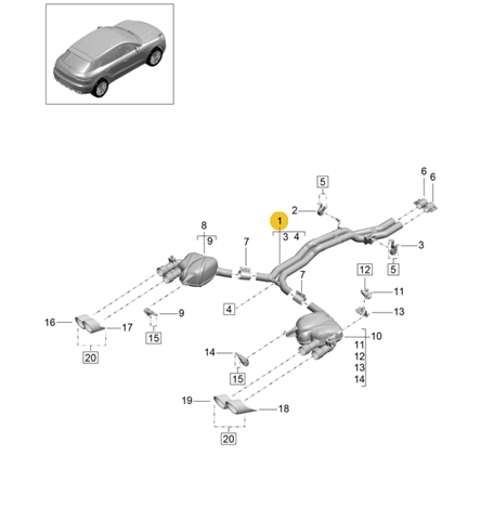  95B253487NY Porsche