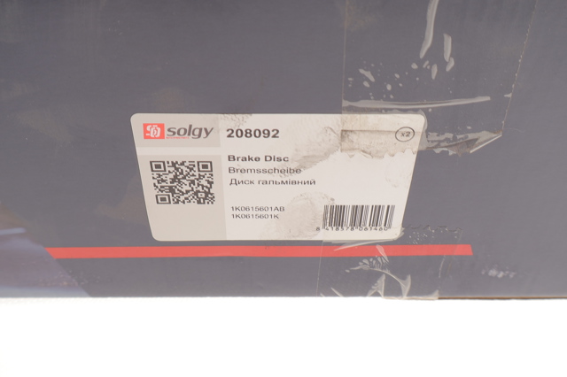 Задний тормозной диск Solgy 208092 цена, от 17.90 USD