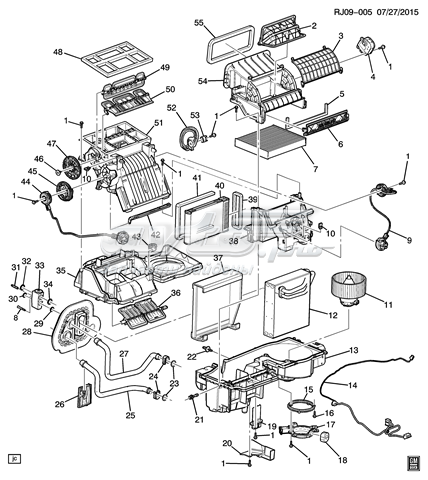 Compre 95472959 General Motors Motor de ventilador de forno (de aquecedor de salão)