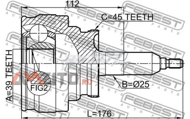 ШРУС наружный передний 2110F150 Febest