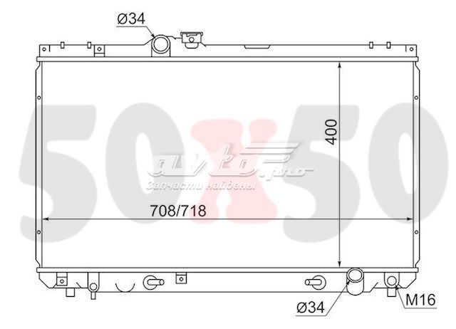 TY0005100 SAT Радиатор основной
