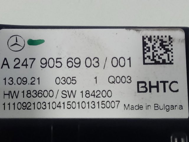 Регулятор вентилятора отопителя Mercedes A2479056903 цена, от 122.92 USD
