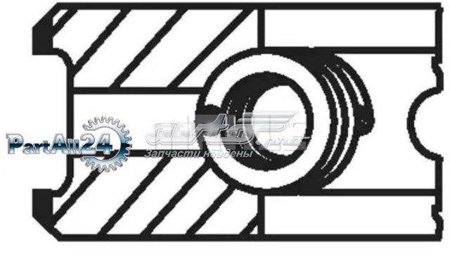 Купить 03873N0 Mahle Original Комплект поршневых колец на 1 цилиндр, стандарт