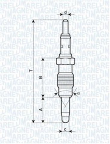 Свечи накала 062900011304 Magneti Marelli