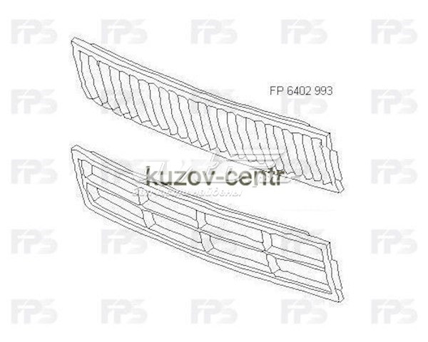Решетка бампера переднего центральная FP6402993 FPS