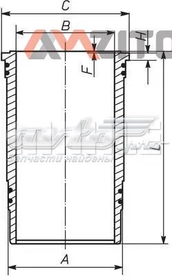 Гильза поршневая Mahle Original 227WN3701 цена, от 71.01 USD