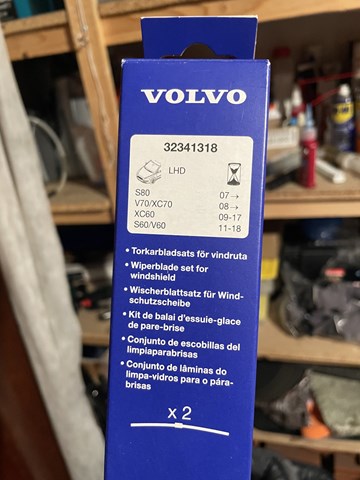32341318 Volvo limpa-pára-brisas do pára-brisas, kit de 2 un.