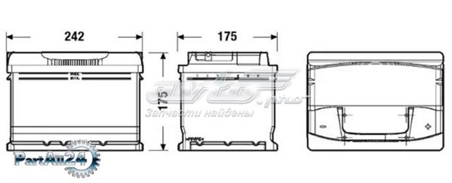 Купить Аккумулятор Tudor 61 А/ч (TA612)
