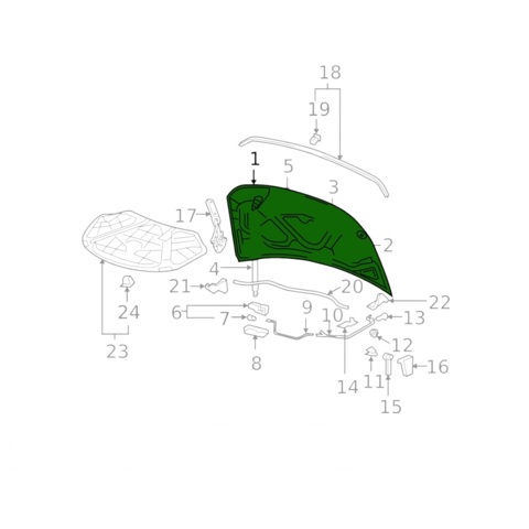 Купить 30823021 AND Капот