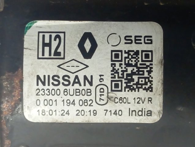 Стартер Nissan/Infiniti 233006UB0B цена, от 103.31 USD