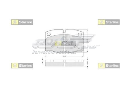 BDS021 Starline Колодки передние