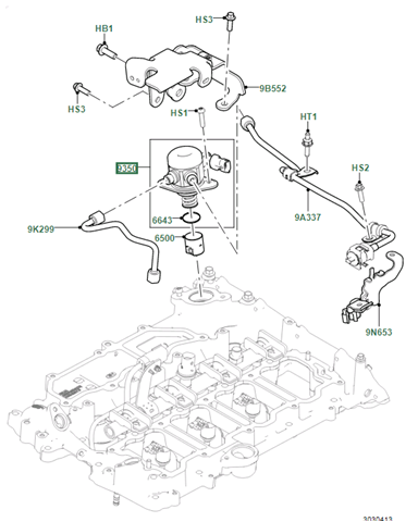 Насос топливный высокого давления (ТНВД) Land Rover LR091586 цена, от 177.80 USD