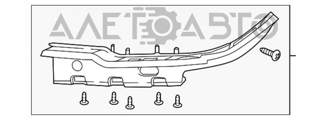 K68361622AA FIAT Soporte de fijación del faro delantero derecho original y equivalente