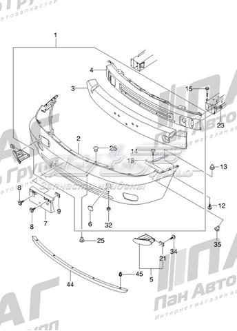 Передний бампер S6720003 General Motors