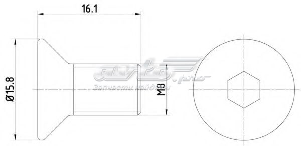 Болт тормозного диска TEXTAR TPM0006