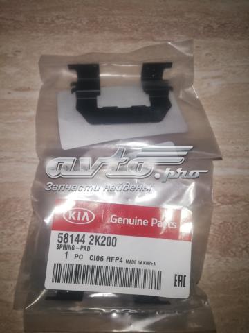 581442K200 Hyundai/Kia kit de molas de fixação de sapatas de disco dianteiras