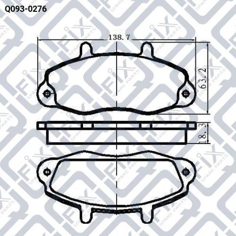 Колодки Q-fix Q0930276 цена, от 14.82 USD