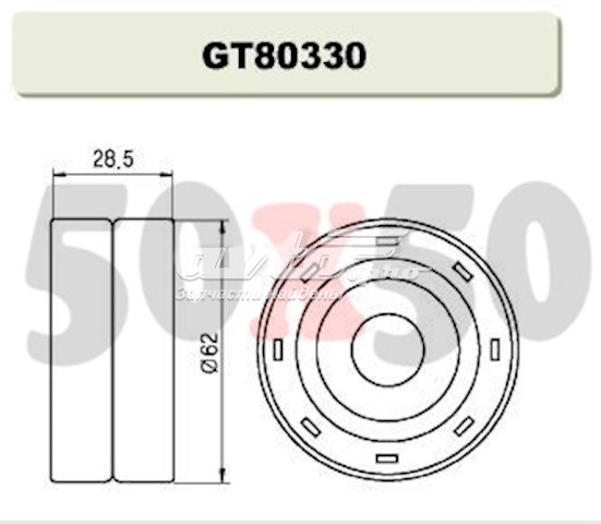 Ролик ремня ГРМ паразитный GMB GT80330