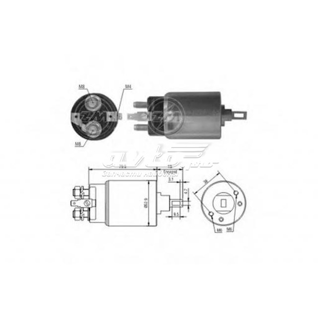 ZM1981 ZM relê retrator do motor de arranco