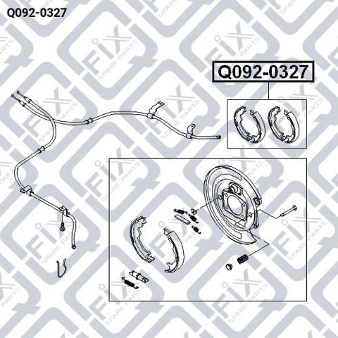 Колодки ручника Q0920327 Q-fix
