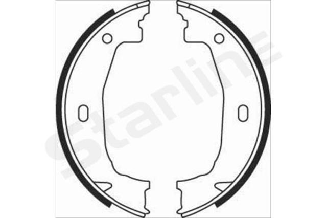 Тормозные колодки стояночного тормоза Starline BC08100 цена, от 13.78 USD