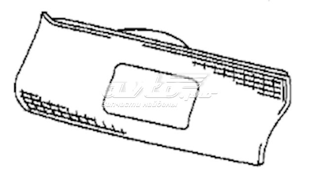 Vidro da luz traseira interna direita para Toyota Camry (V20)