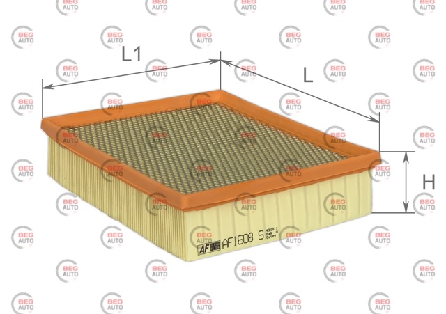 AF1608S Alpha Filter Воздушный фильтр двигателя