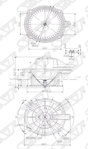 Вентилятор печки 8972219540 Isuzu