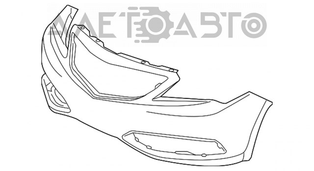 Передний бампер AC1000180 Various
