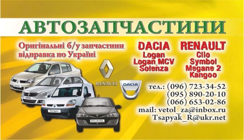 Разборка DACIA LOGAN I седан (LS) (2004 - 2012)