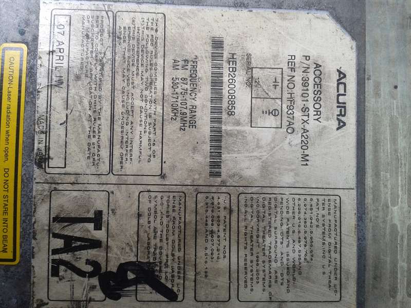 ACURA MDX II внедорожник (YD2) (2007 - 2009) Авторазборка ACURA MDX II внедорожник (YD2) (2007 - 2009)