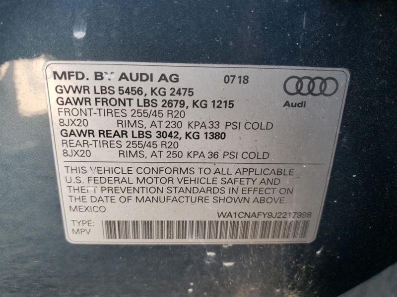 Авторазборка AUDI Q5 внедорожник (FYB, FYG) (2016 - 2024)